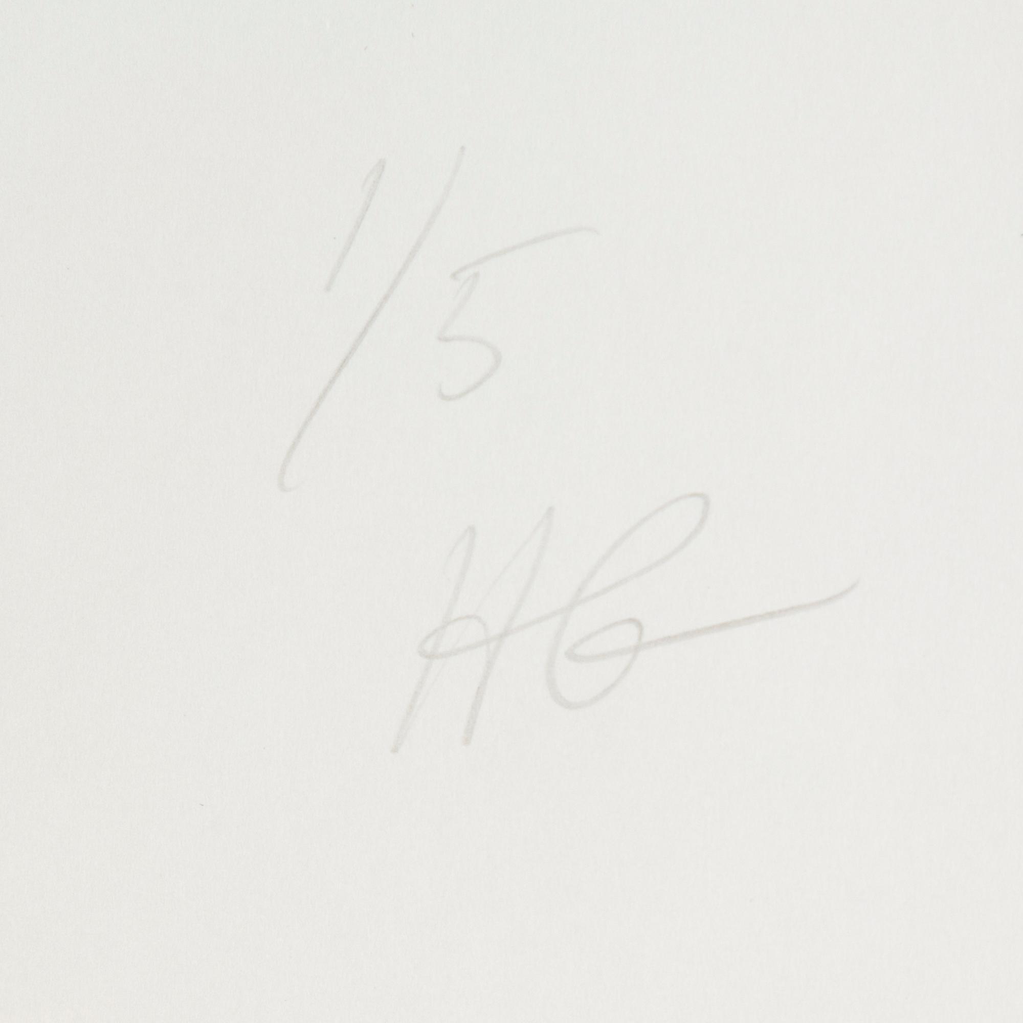HANS GEDDA, photograph signed and numbered 1/5.