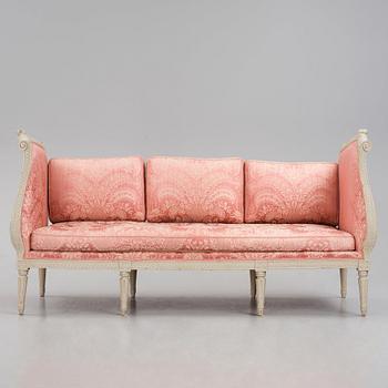 A Gustavian late 18th century sofa.