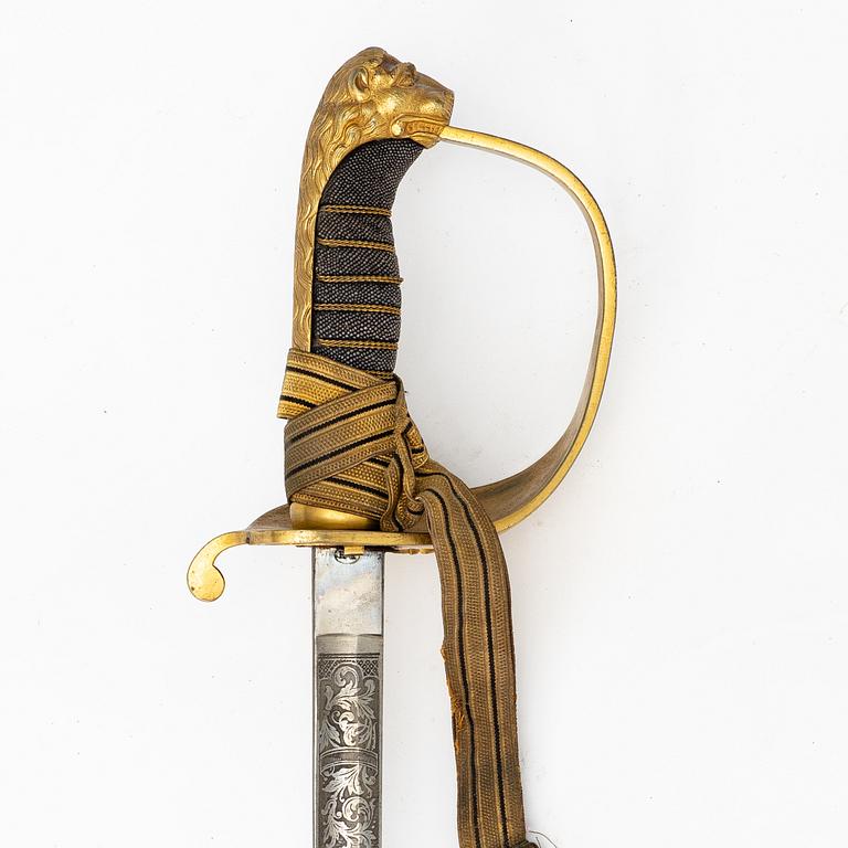 A Swedish naval officer's sword 1878 pattern.