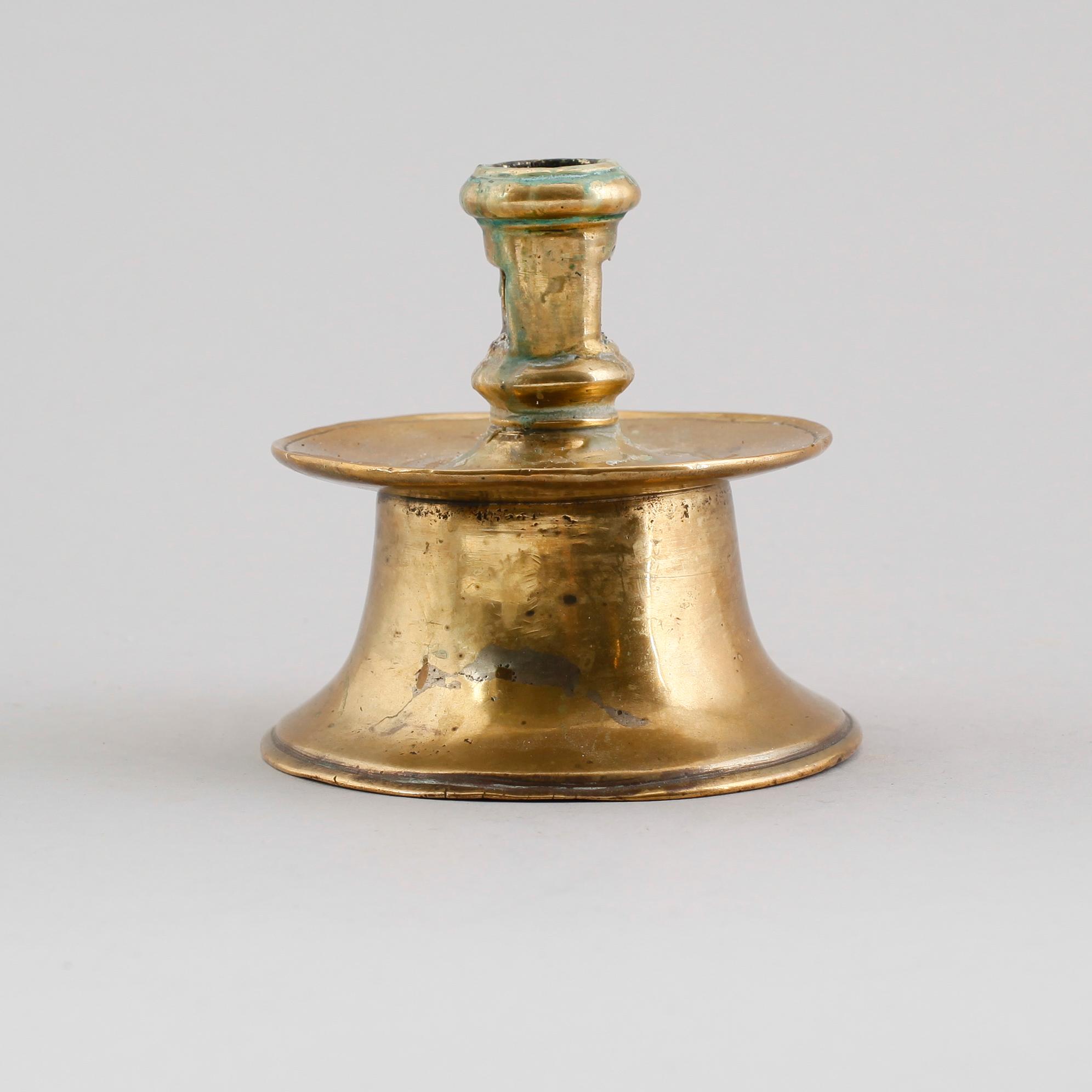 LJUSSTAKE, mässing, 1500-tal.