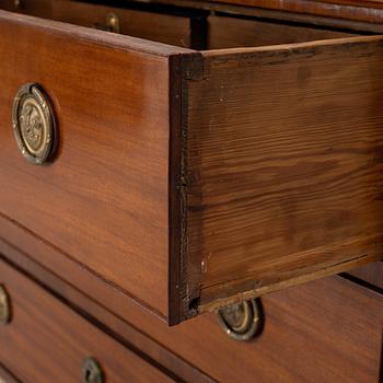 A Gustavian chest of drawers, end of the 18th century,
