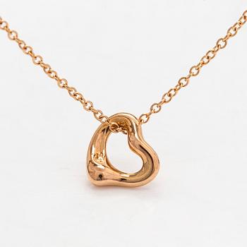 Tiffany & Co, Elsa Peretti, halsband, "Open Heart", 18K roséguld.