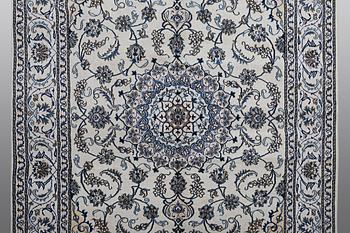 A carpet, Nain, parrt silk, ca 287 x 200 cm.