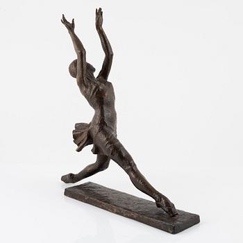 Okänd konstnär, 1900-tal. Skulptur. Brons. Ballerina.