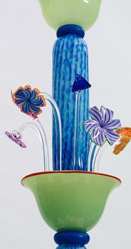 A Jonas Rooth glass chandelier, Kivik, Sweden.