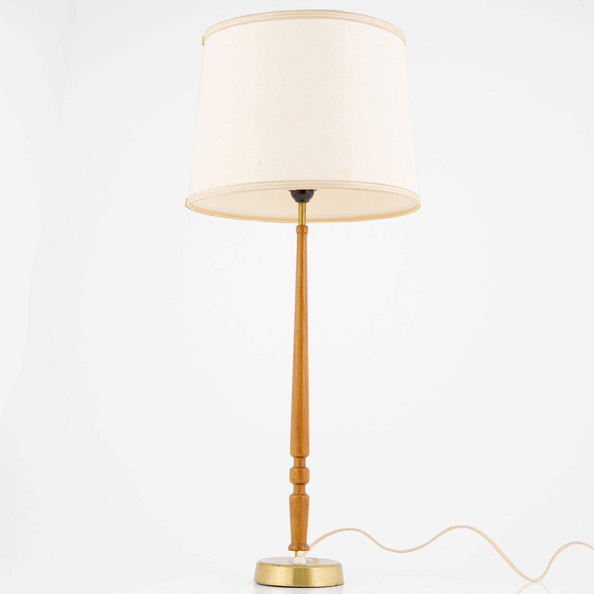 Hans Bergström, table lamp, model "743", Ateljé Lyktan, Åhus 1940s-50s.