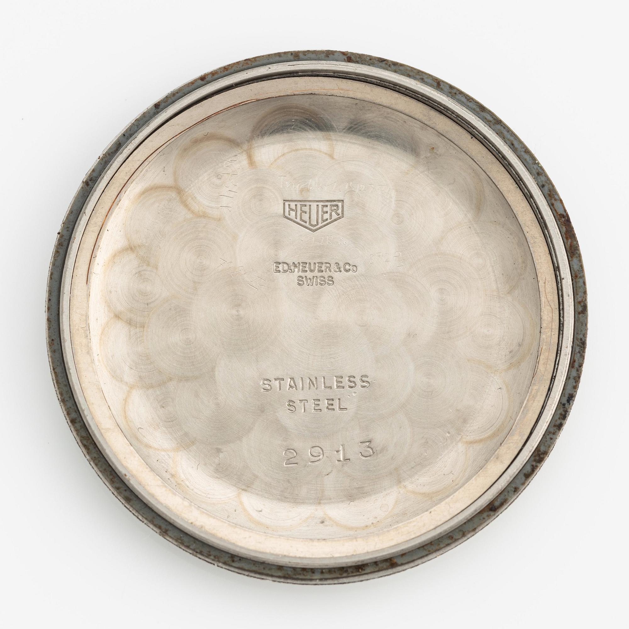 Heuer, chronograph, "Radium Dial", "Pre-Carrera", ca 1945.