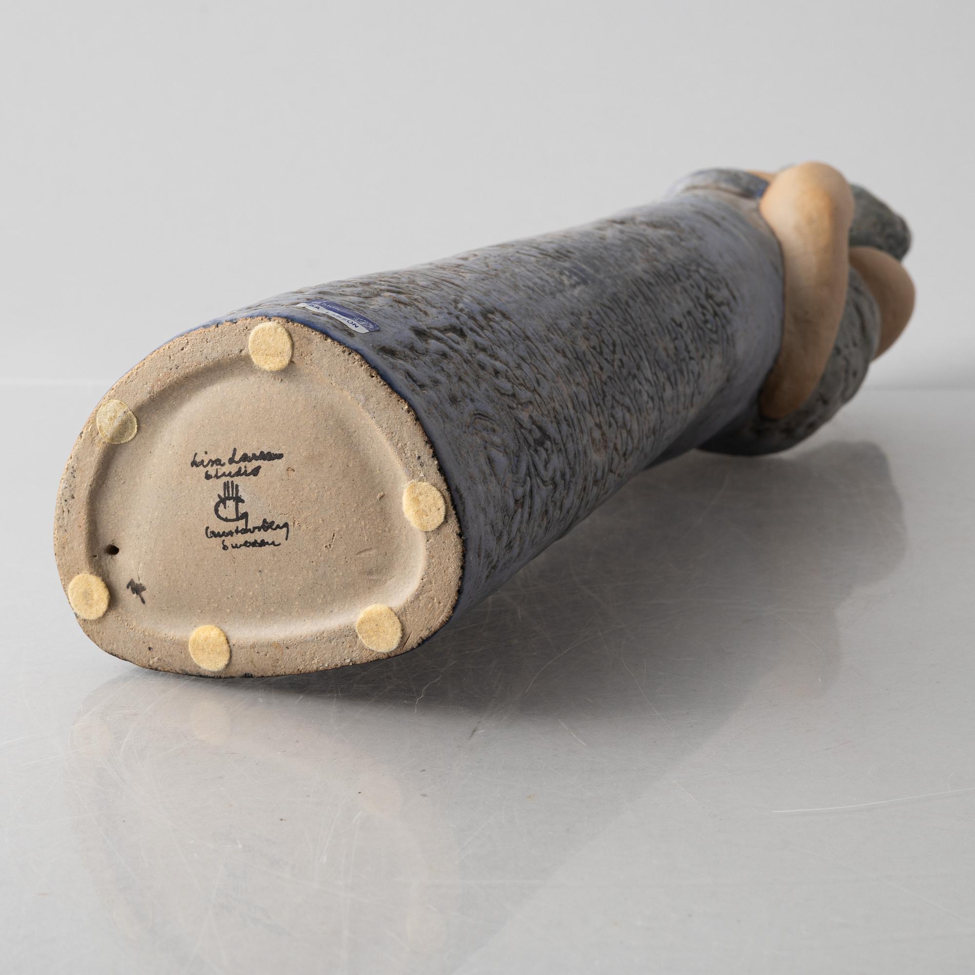 Lisa Larson, figuriner, 2 st, stengods, bl.a. "Arabkvinna", Gustavsbergs studio.