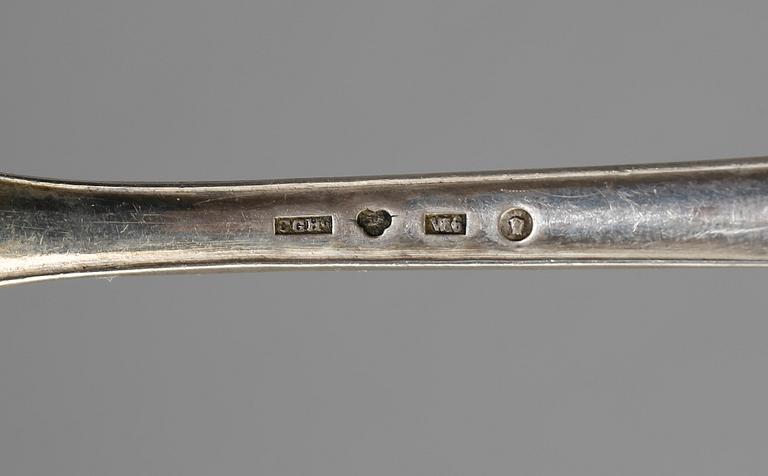 SKEDAR, 3+4+3 st, silver samt BESTICKSERVIS, 29 delar, nysilver, modell "Empire", bl.a. CG Hallberg.