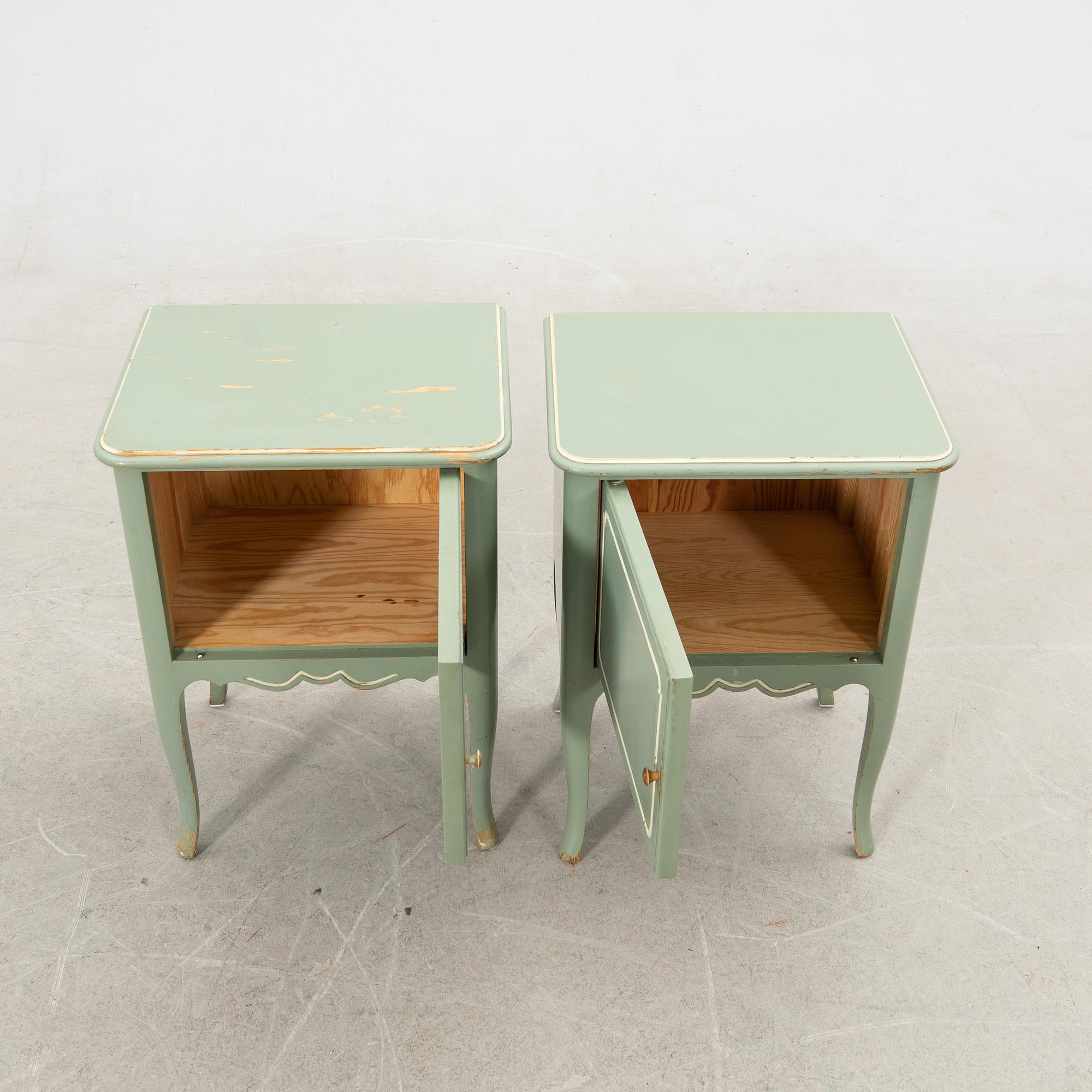 Axel Einar Hjorth, Bed and bedside tables, a pair "Ängby" Nordiska Kompaniet (NK) 1931/32.