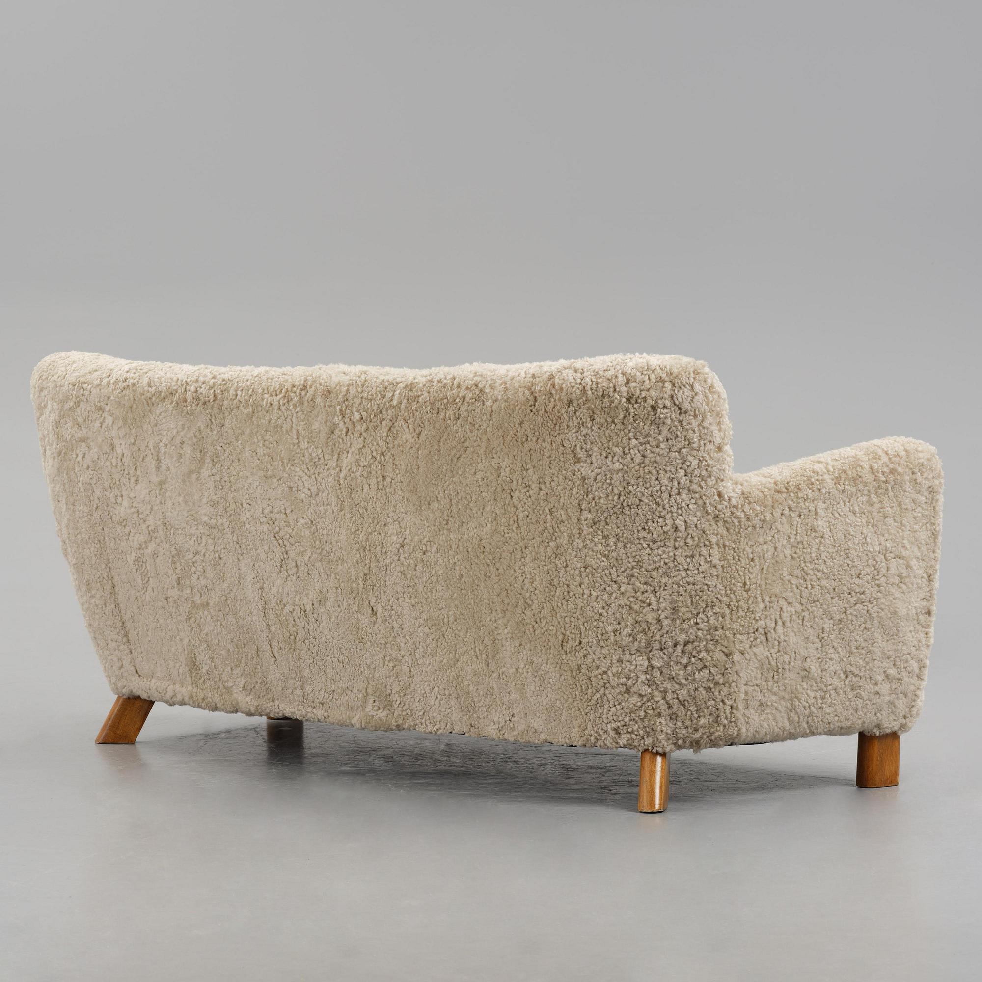 Fritz Hansen, a sofa model "1669", Denmark, 1940s.