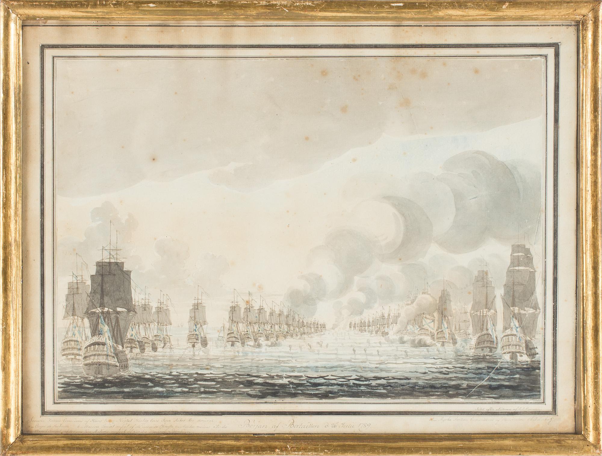 JOHAN PETER CUMELIN, four hand cloured etchings.