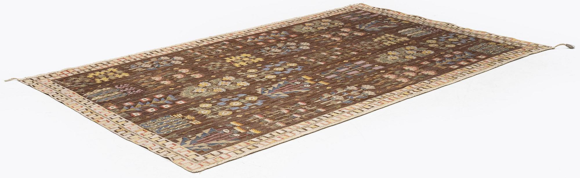 Märta Måås-Fjetterström, a tapestry, 'Juniblommor', tapestry weave, c. 271 x 163 cm, signed MMF.