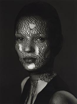 145. Albert Watson, "Kate Moss in Torn Veil, Marrakech, 1993".