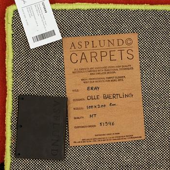 Olle Baertling, a carpet, "Erey", hand tufted, Baertling/Asplund, ca 199 x 99,5 cm.