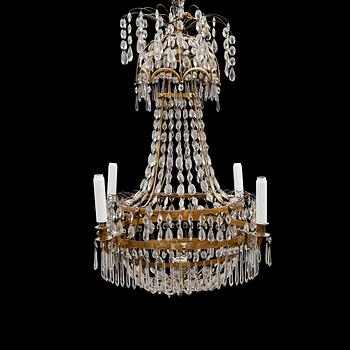 LJUSKRONA, sengustaviansk, omkring år 1800. Höjd ca 90 cm.