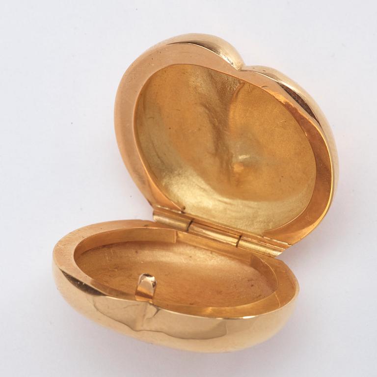 Olle Ohlsson, an 18k gold box 'Minimalen', Stockholm 1978, marked edition 9/10.