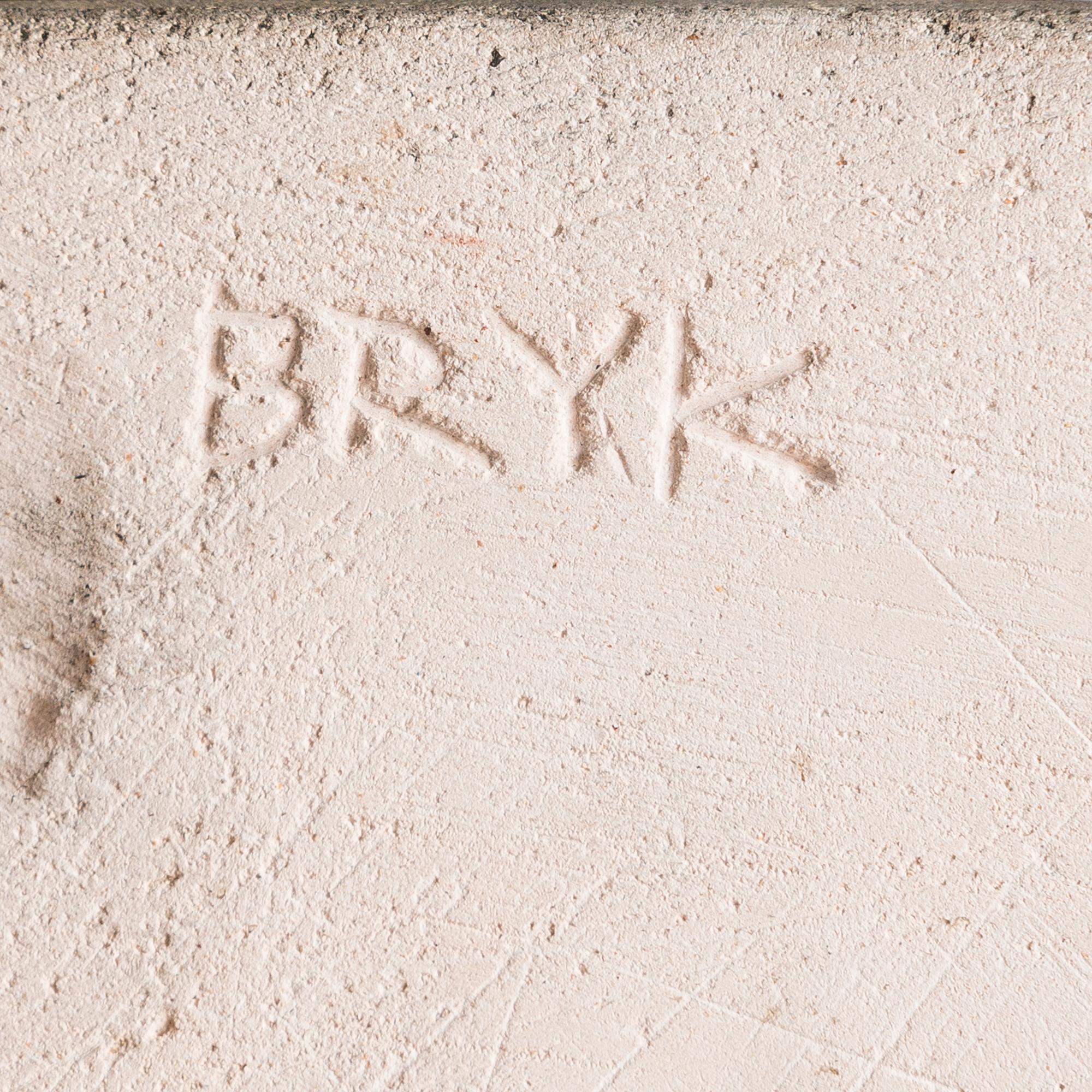 RUT BRYK, reliefi, kivitavaraa, signeerattu BRYK.