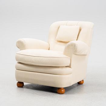 Josef Frank, an upholstered easy chair, model 336, Svenskt Tenn, Sweden 2013.