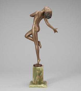 A Josef Lorenzl patinated bronze sculpture, Austria 1920's-30's.