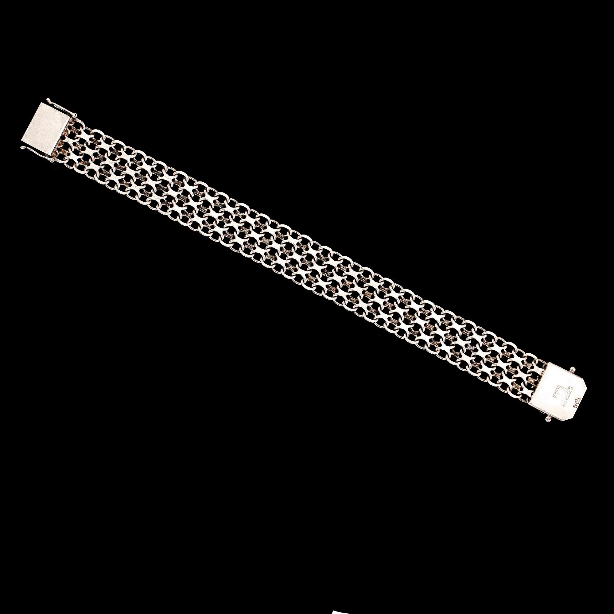 ARMBAND, silver, 1978, x-länk. Vikt ca 24 gram.