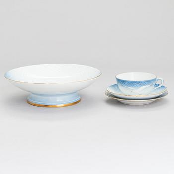 A Danish Bing & Gröndahl, 13 pieces "Blue Seagull" tea-service.