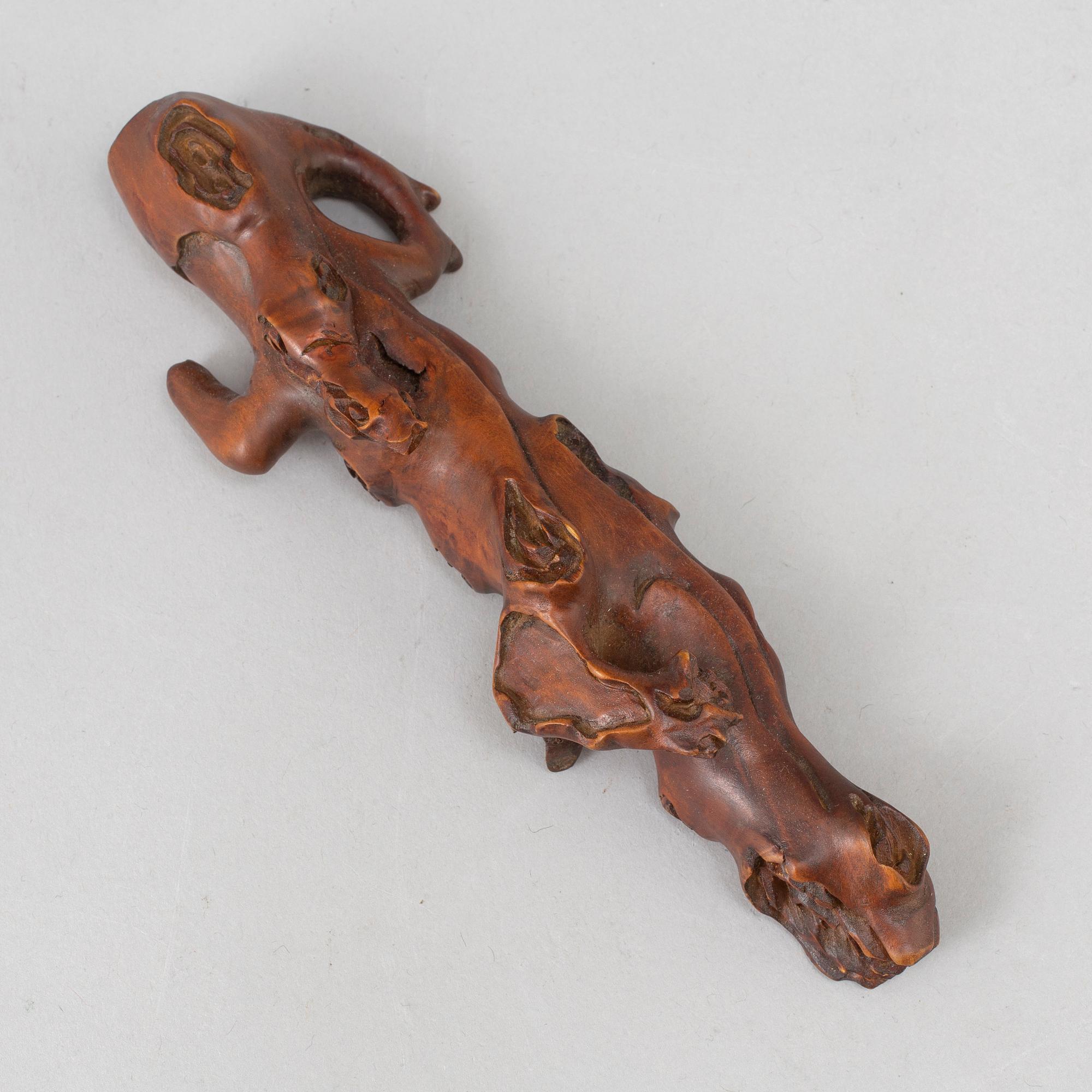 PENSELSTÄLL, boxwood. Qingdynastin, 1800-tal.