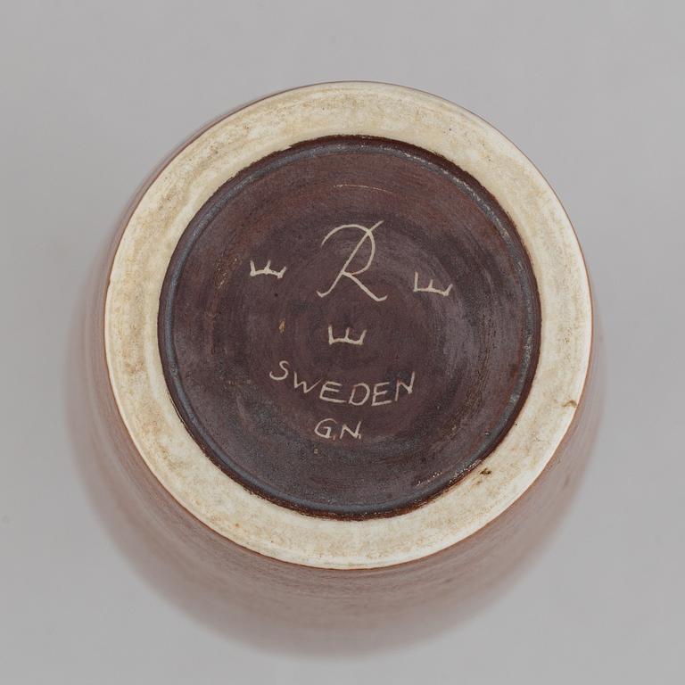 Gunnar Nylund, a stoneware vase. Rörstrand, Sweden 1950's.