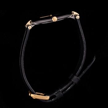ARMBANDSUR, Rado, svart läderarmband, originaletui. Garantikort 1990.