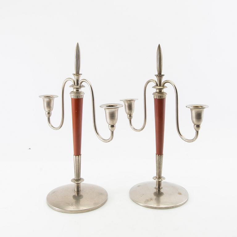 Candelabras a pair Art Deco early 20th century.