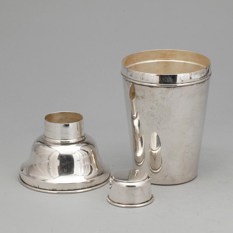 SHAKER, nysilver, C G Hallberg, 1900-talets första hälft.