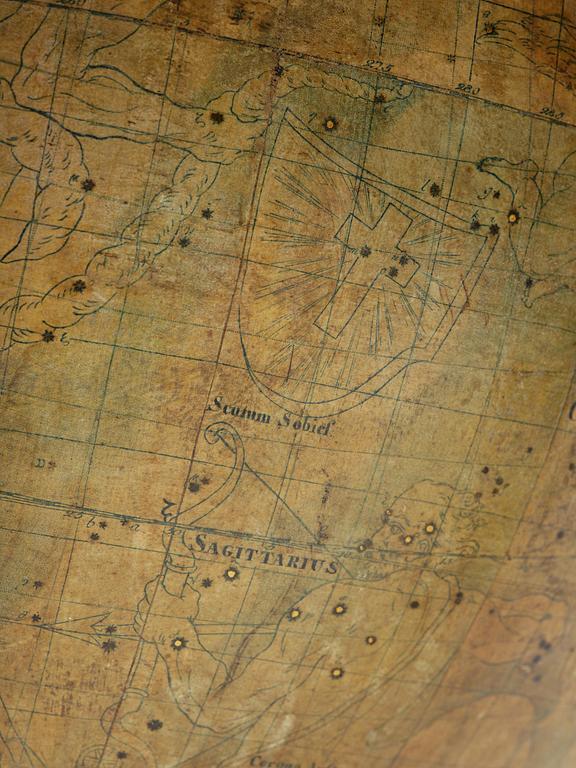 A celestial globe by A. Åkerman (manufacturer of globes in Uppsala 1759-78), 1766.