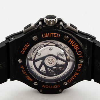 Hublot, Big Bang Aero Bang Orange, wristwatch, chronograph, 45 mm .