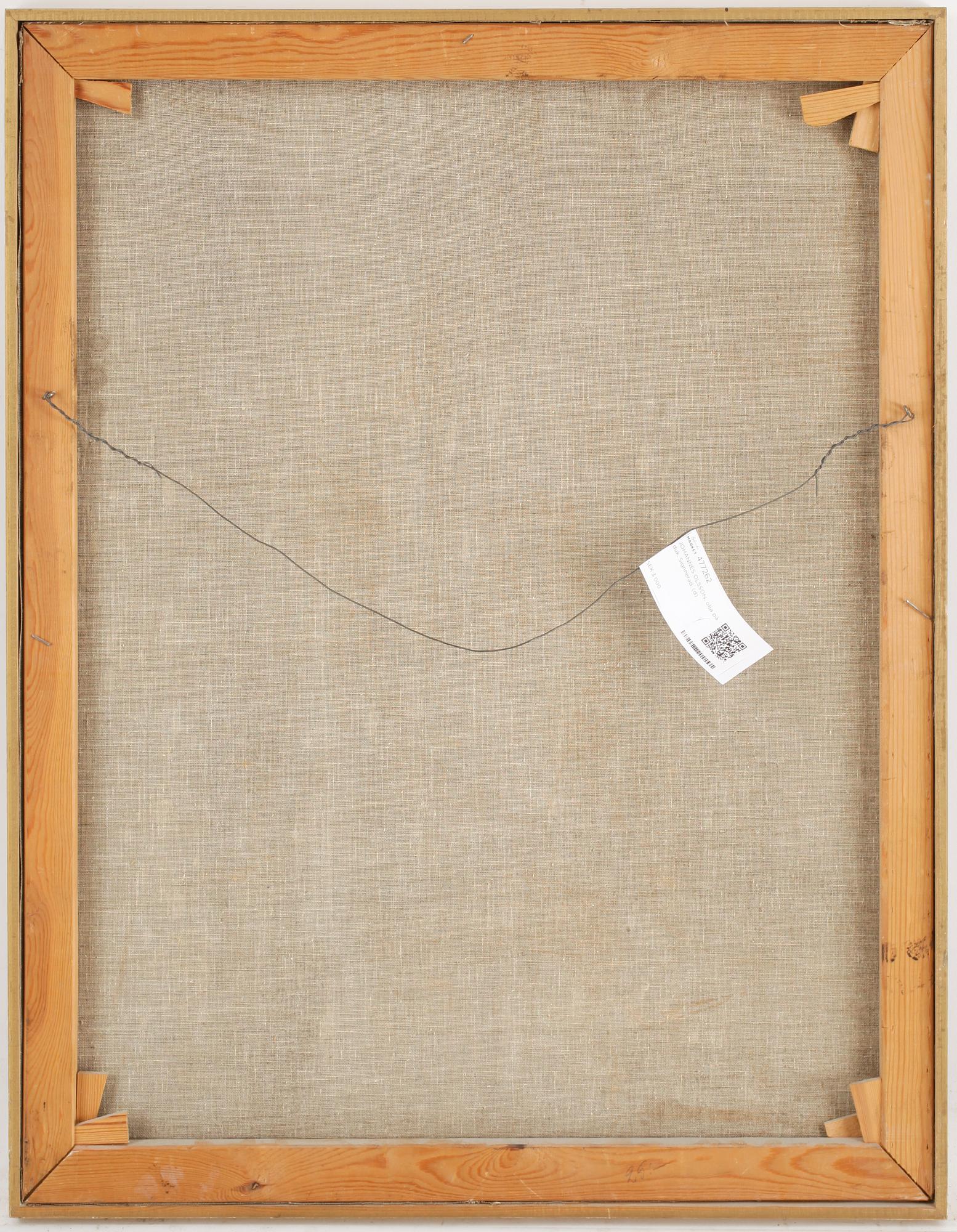 JOHANNES OLSSON, olja på duk. Signerad.