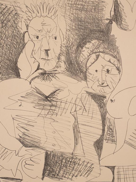 Pablo Picasso, "Portrait de famille III (Six Personnages)".