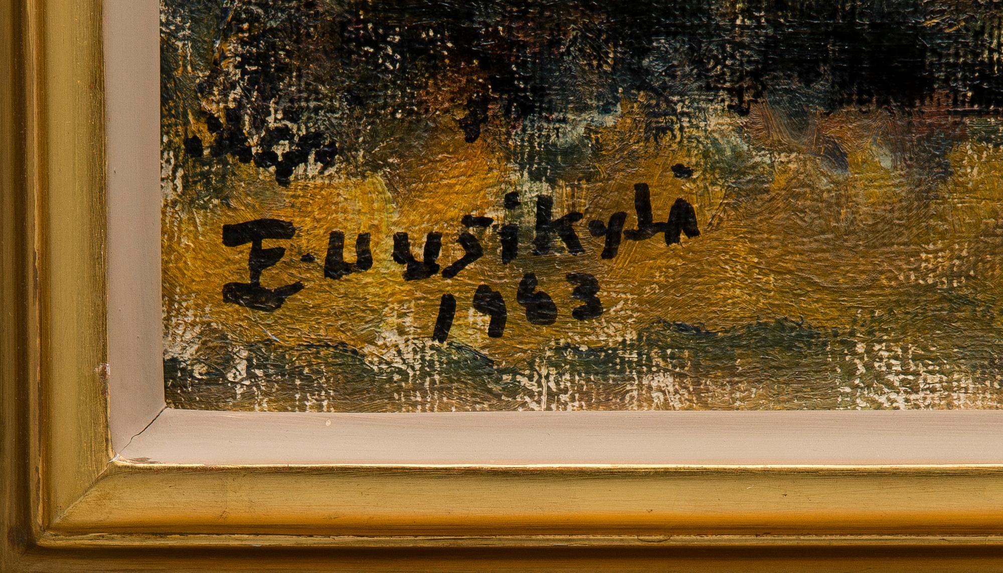 EINARI UUSIKYLÄ, öljy kankaalle, signeerattu ja päivätty 1953.