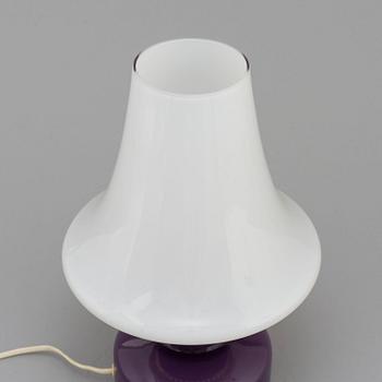 HANS-AGNE JAKOBSSON, A second half of the 20th century glass and brass table lamp, model B 124.