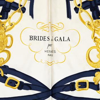 Hermès, two scarves "Brides de Gala" and "Fleurs de Lotus".