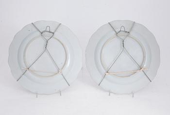 TALLRIKAR, ett par, Samson, Frankrike, omkr år 1900.