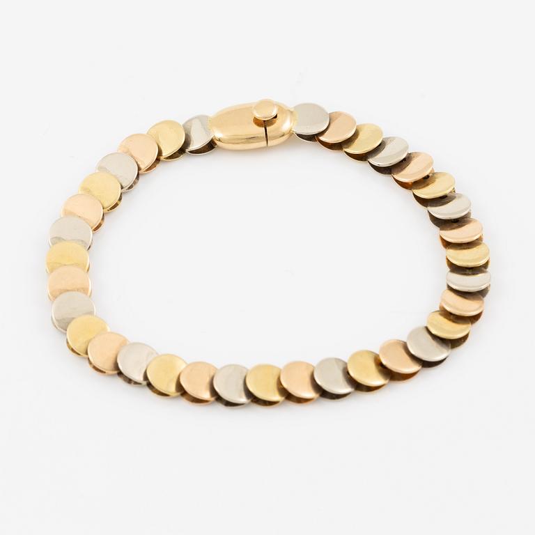 Gio Caroli, bracelet, 18K gold multi-coloured.