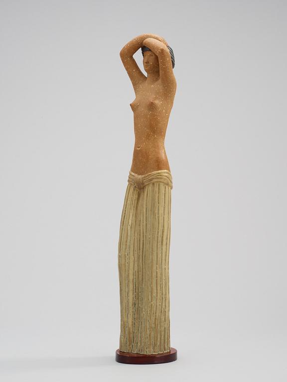 A Stig Lindberg stoneware figure, Gustavsberg Studio, 1940's.