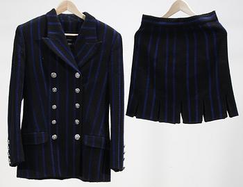 DRÄKT, 2 delar, Versace Jeans Couture, 1980-tal.