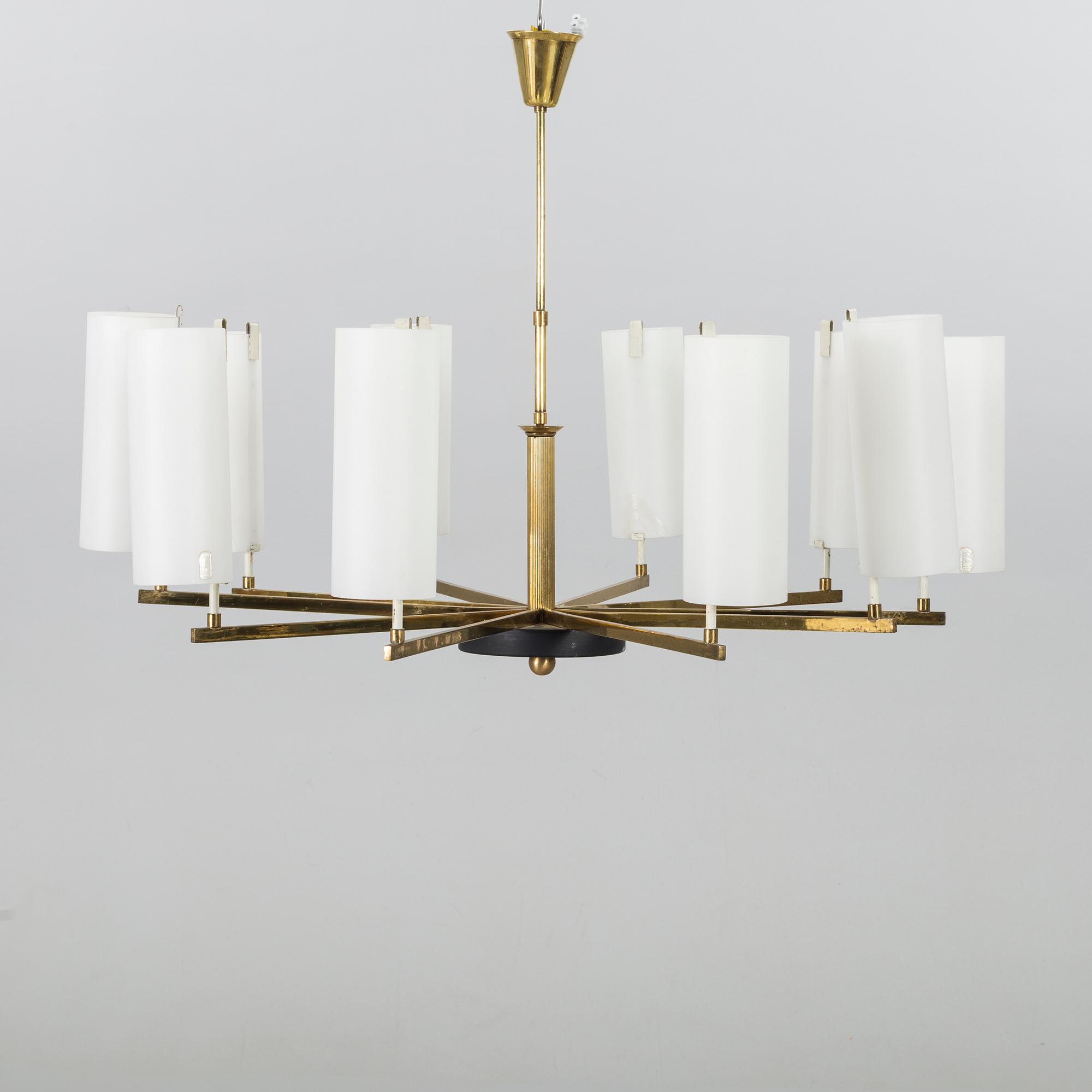 A PHÖNIX GLASS CEILING LAMP, first half of 20th century.