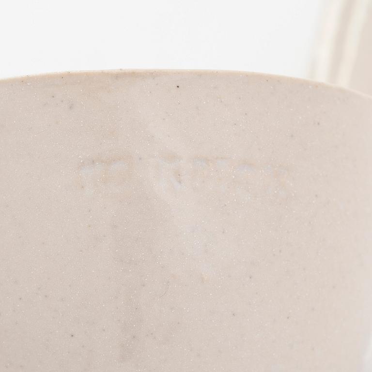 Kyllikki Salmenhaara, a stoneware ladle, signed KS.