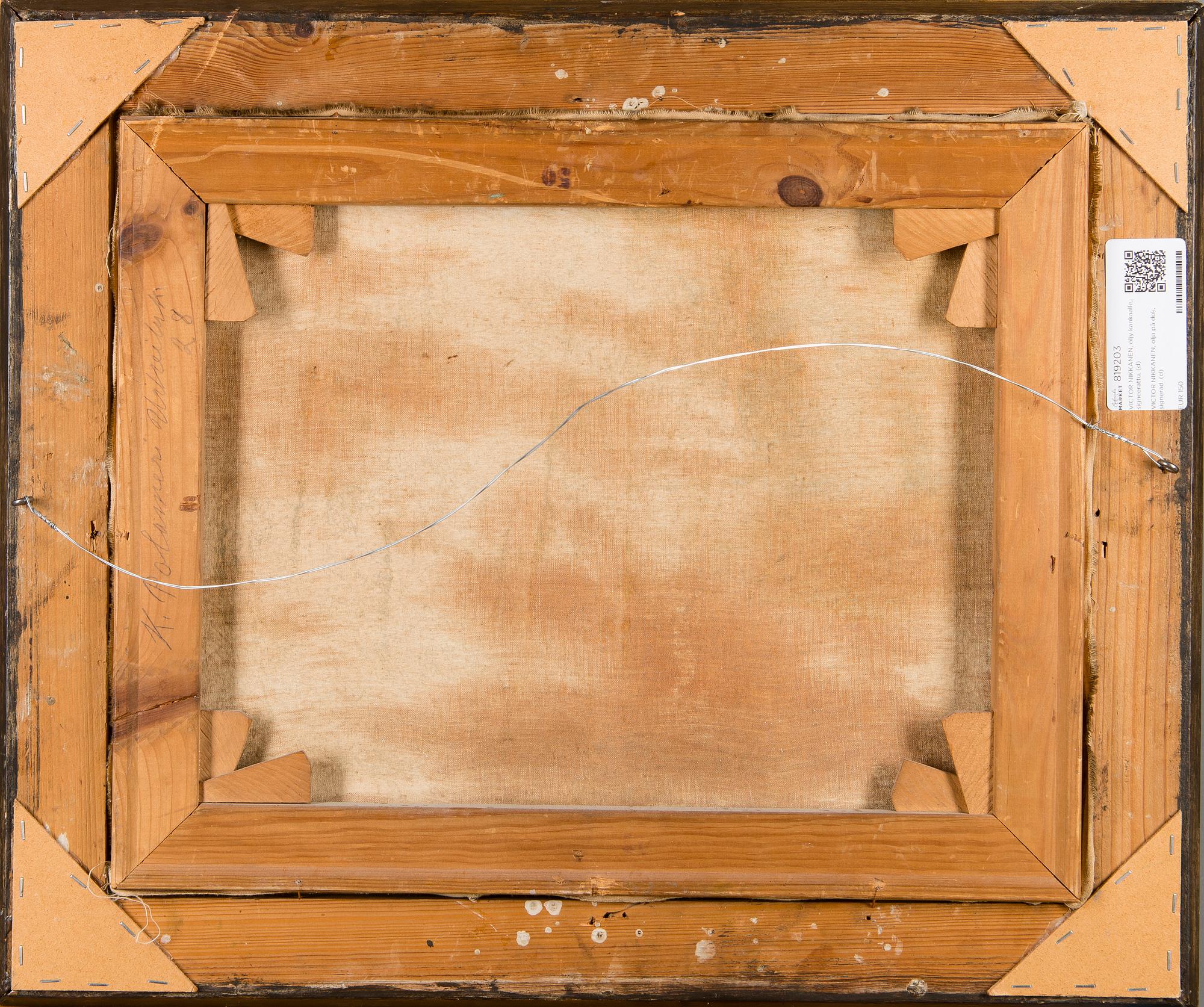 VICTOR NIKKANEN, oil on canvas, signed.