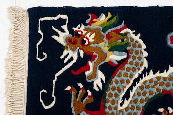 Rug, old Tibet, approx. 84 x 63 cm.