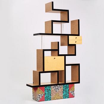 Ettore Sottsass, a "Max" bookcase, Memphis, Italy, post 1987.