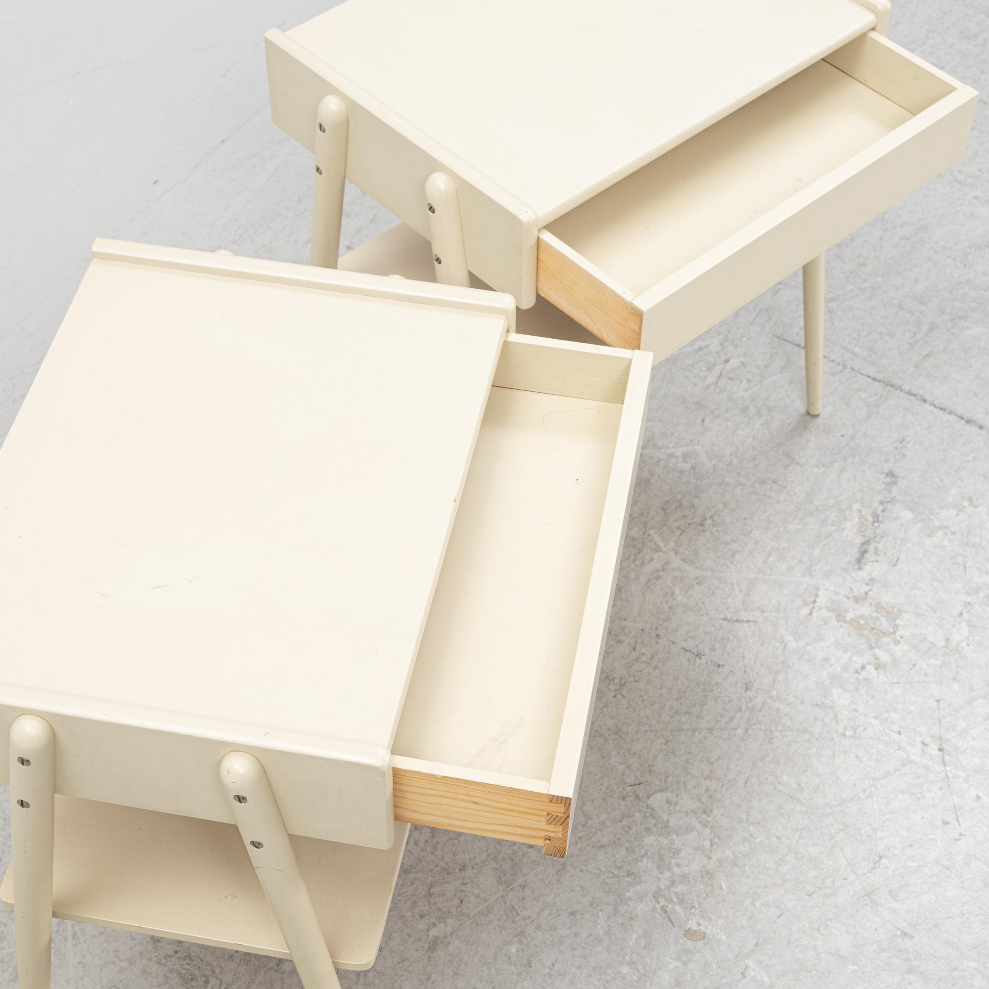 A pair of bedside tables, AB Carlström & Co, 1950's/60's.