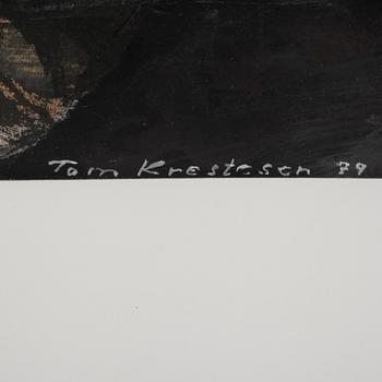 TOM KRESTESEN, blandteknik, signerad och daterad.