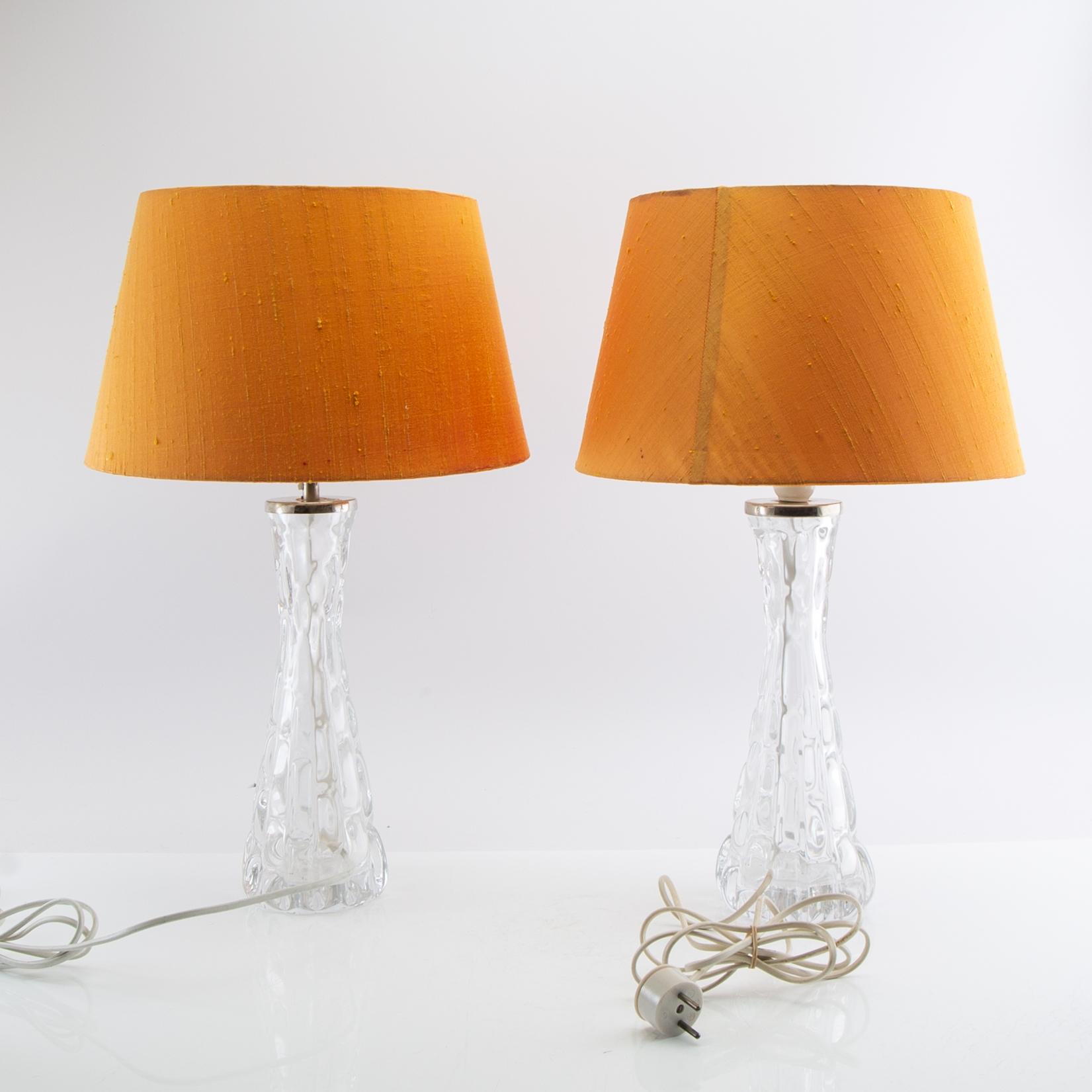 Carl Fagerlund, Table lamps, a pair, late 20th century.
